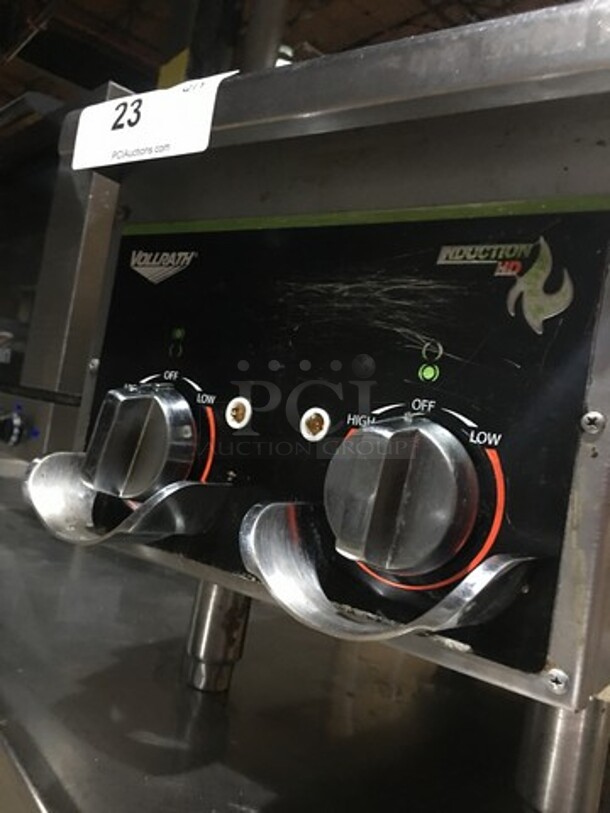 Vollrath Commercial Electric Powered Double Induction Range! All Stainless Steel! Model 912HIMC Serial C25700554481005! 208/240V! On Legs! - Image 8 of 9