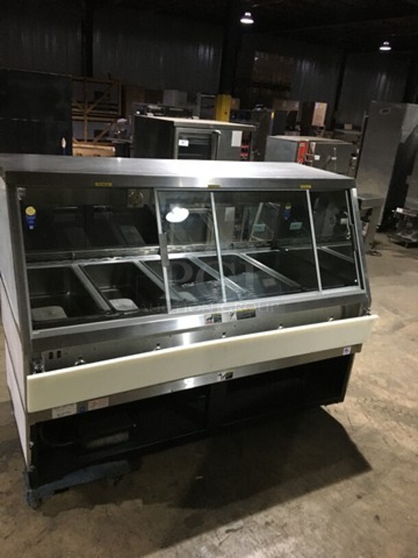 Federal Industries Commercial 5 Well Steam Table! Each Well Controlled Individually! With Lowering Prep/Serve Line! With Commercial Cutting Board! With Sliding Rear Doors! Model 6DH Serial 855913! 110/220V 1Phase! - Image 4 of 11