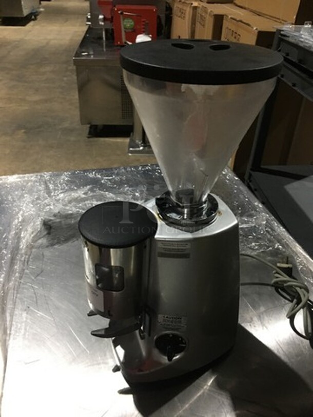 Mazzer Metal Commercial Countertop Espresso Bean Grinder! Model Super Jolly Aut Serial 051889! 120V 1Phase! - Image 2 of 9