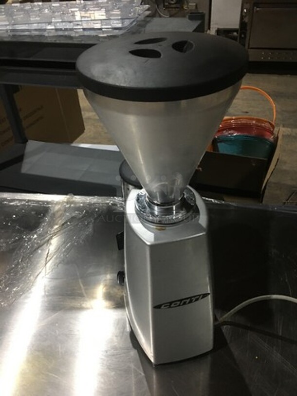 Mazzer Metal Commercial Countertop Espresso Bean Grinder! Model Super Jolly Aut Serial 051889! 120V 1Phase! - Image 4 of 9
