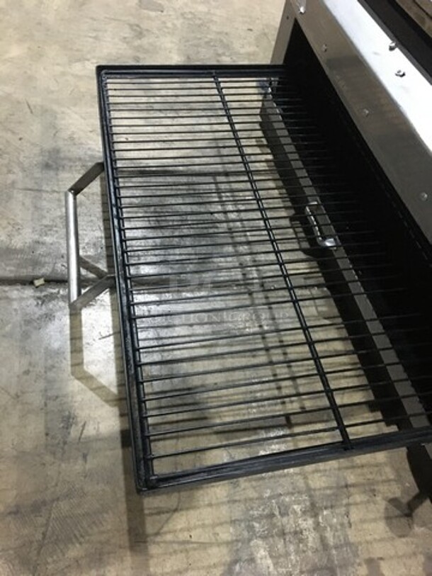Commercial Countertop Natural Gas Powered Flat Griddle! With Cheese Melter Underneath! With Back & Side Splashes! All Stainless Steel! On Legs! - Image 7 of 11