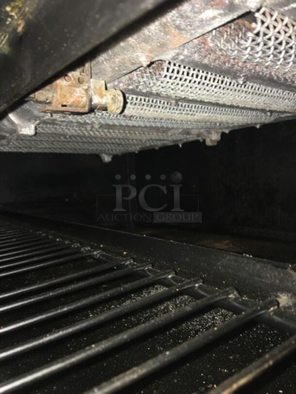 Commercial Countertop Natural Gas Powered Flat Griddle! With Cheese Melter Underneath! With Back & Side Splashes! All Stainless Steel! On Legs! - Image 8 of 11