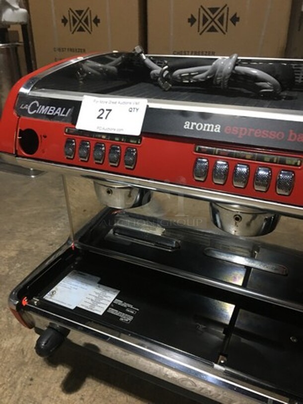 LaCimbali Countertop Dual Spout Espresso Machine! With Steam Wand! All Stainless Steel! 208/240V 1Phase!  - Image 5 of 11
