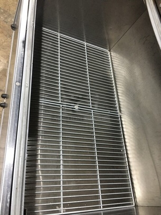 Beverage Air Commercial 1 Sided Milk Cooler! All Stainless Steel! Model SM49NS105 Serial 11102230! 115V 1Phase! On Commercial Casters!
 - Image 6 of 8