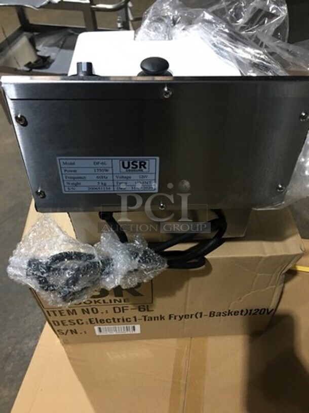 Brand New In The Box! 2020 USR Counter Top Electric Powered Deep Fat Fryer! Model DF6L Serial 200651134! 120V 1Phase! - Image 4 of 5
