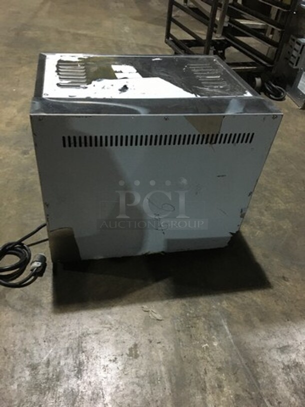 LIKE NEW! All Stainless Steel Commercial Countertop Cheese Melter/Food Warmer Dump Station! 1 Phase! - Image 4 of 8