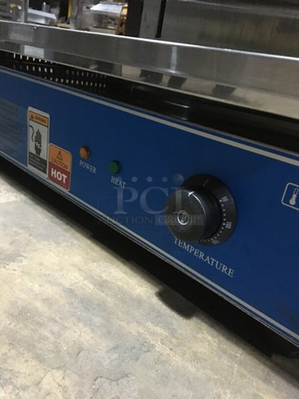 LIKE NEW! All Stainless Steel Commercial Countertop Cheese Melter/Food Warmer Dump Station! 1 Phase! - Image 7 of 8