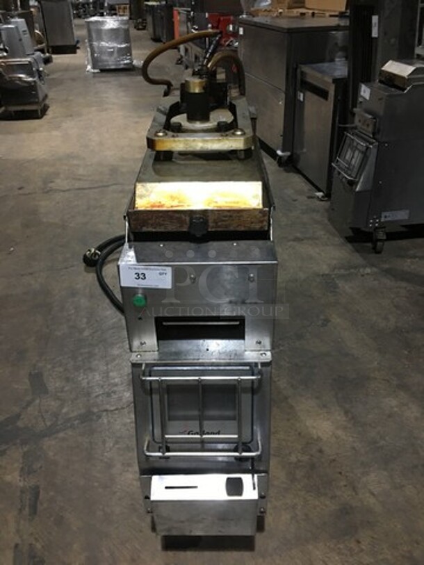 Garland Commercial Electric Powered Dual Side Clamshell Broiler! All Stainless Steel! Model CXBE12 Serial 1310100102395! 208V 3Phase! On Casters!