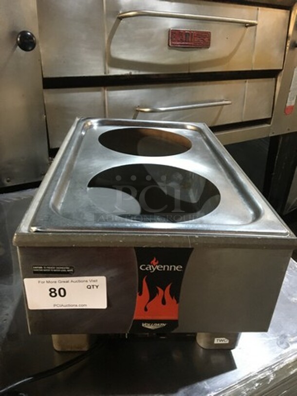 Vollrath Commercial Countertop Food Warmer! With Removable Soup Inserts! All Stainless Steel! Model HSULTRA Serial G32700905539020! 120V! - Image 1 of 10