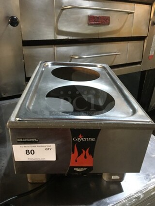 Vollrath Commercial Countertop Food Warmer! With Removable Soup Inserts! All Stainless Steel! Model HSULTRA Serial G32700905539020! 120V!