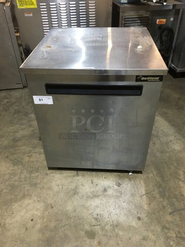 Delfield Commercial Single Door Lowboy/Worktop Cooler! All Stainless Steel! Model 406STAR2 Serial 0708152000316! 115V 1Phase!