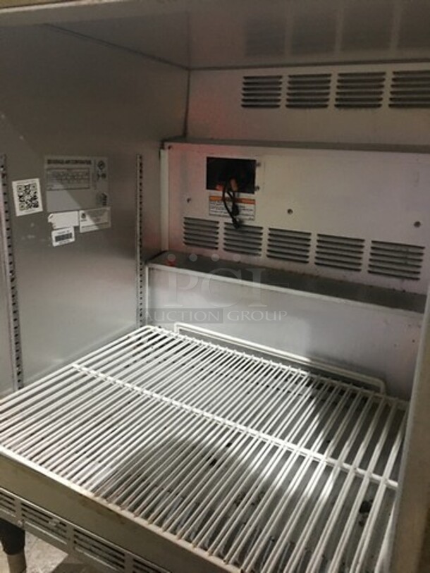 Beverage Air Commercial Single Door Lowboy/Worktop Freezer! All Stainless Steel! With Detachable Poly Backsplash! Model WTF27A! 115V 1Phase! On Legs! - Image 5 of 9