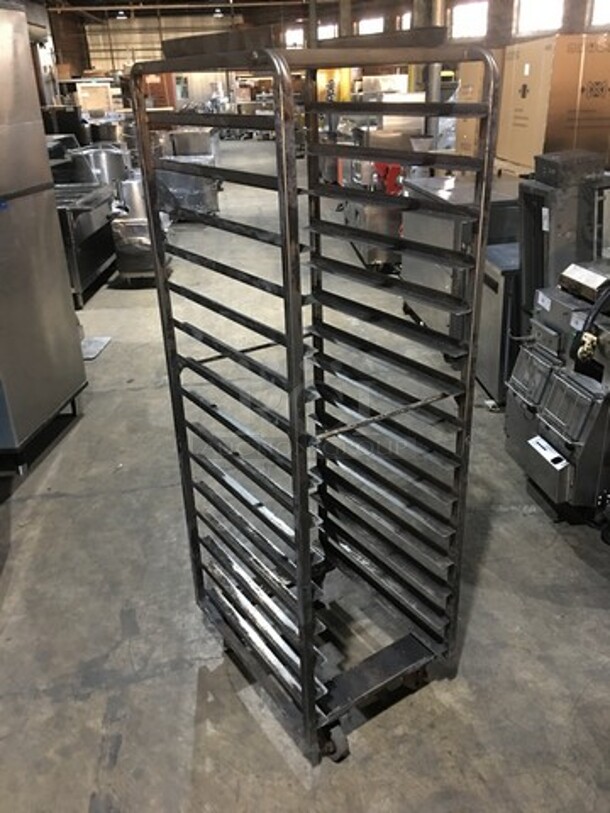 Baxter Rotating Metal Pan Transport Rack! Holds Full Size Trays! On Casters! - Image 3 of 4