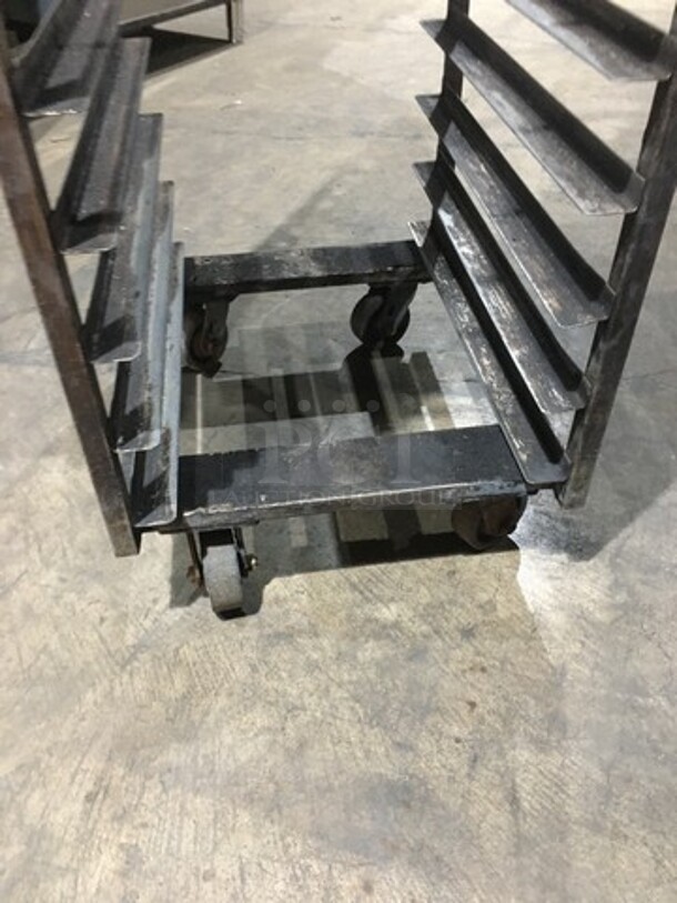 Baxter Rotating Metal Pan Transport Rack! Holds Full Size Trays! On Casters! - Image 4 of 4