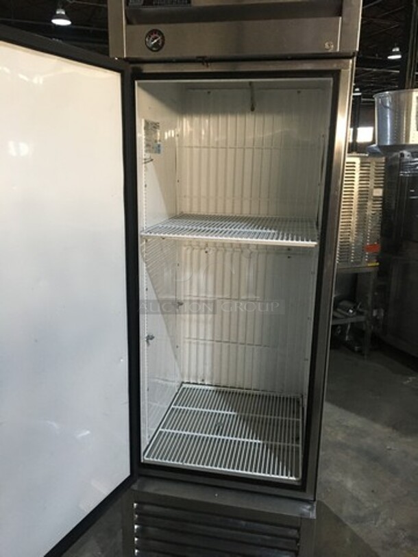 True One Door Stainless Steel Reach In Freezer! With Poly Coated Racks! Model T23F Serial 7782399! 115V 1 Phase! On Commercial Casters! - Image 5 of 10