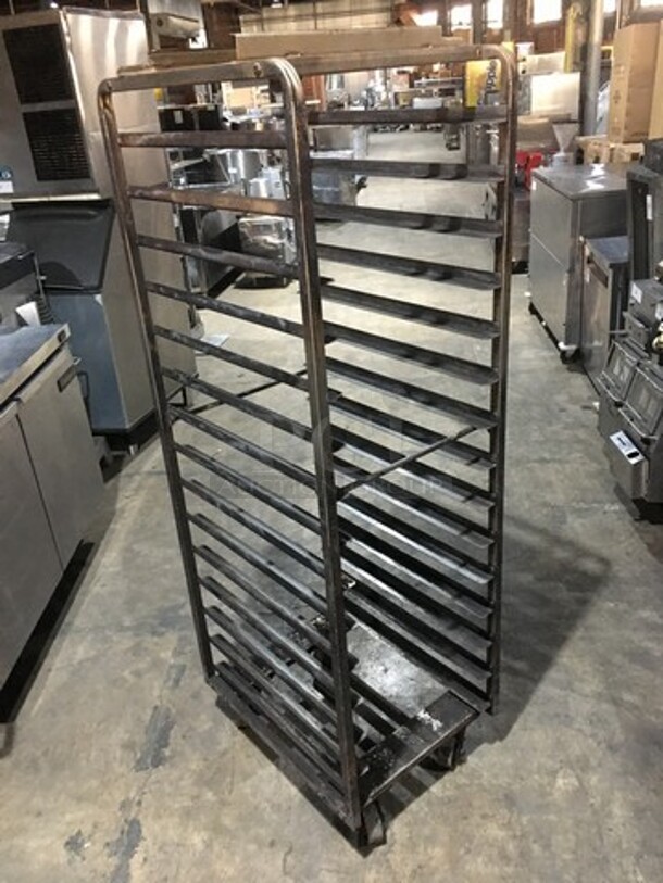 Baxter Rotating Metal Pan Transport Rack! Holds Full Size Trays! On Casters! - Image 3 of 4