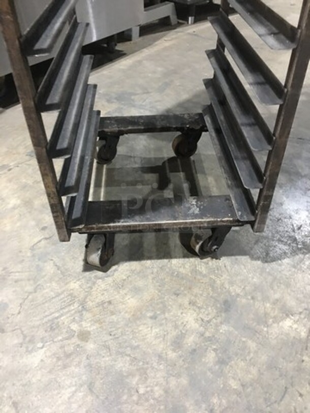 Baxter Rotating Metal Pan Transport Rack! Holds Full Size Trays! On Casters! - Image 4 of 4