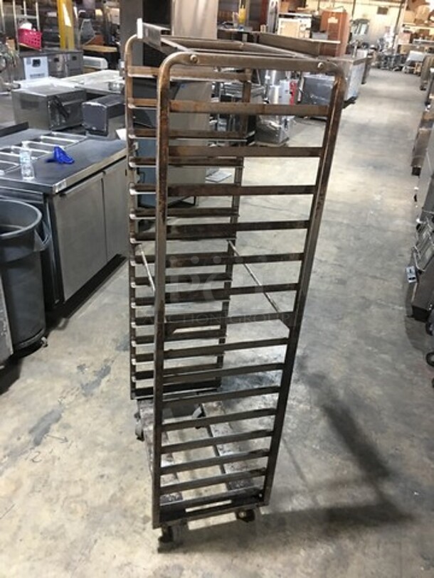Baxter Rotating Metal Pan Transport Rack! Holds Full Size Trays! On Casters! - Image 3 of 4