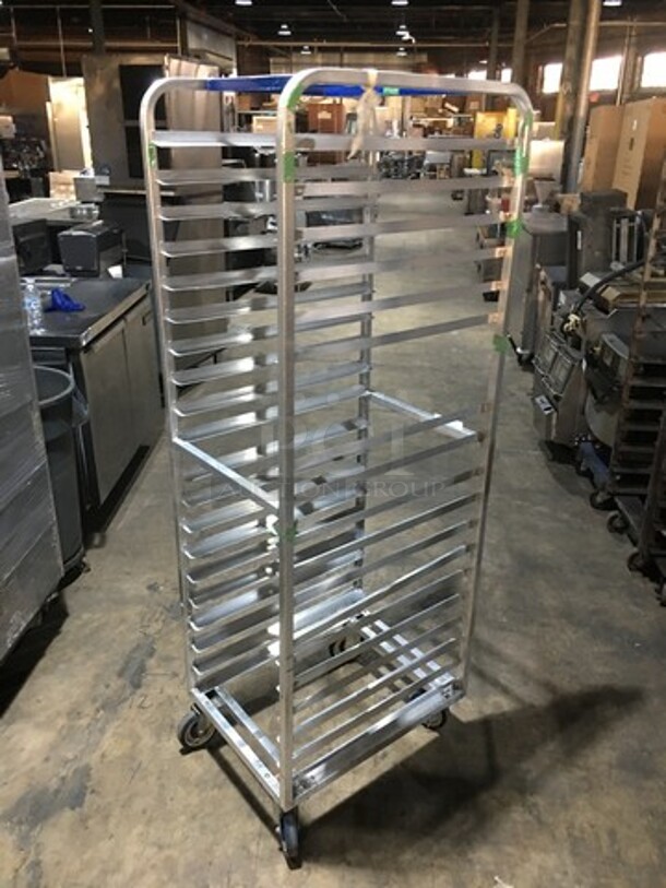 Heavy Duty Welded Pan Transport Rack! Holds Full Size Trays! On Casters! - Image 3 of 5