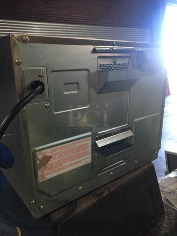 FAB! 2018 Late Model! Panasonic Commercial Countertop Microwave Oven! All Stainless Steel! With View Through Door! Model NE17521 Serial 6AD8250040! 208/230V 1Phase! Working When Removed! - Image 4 of 8