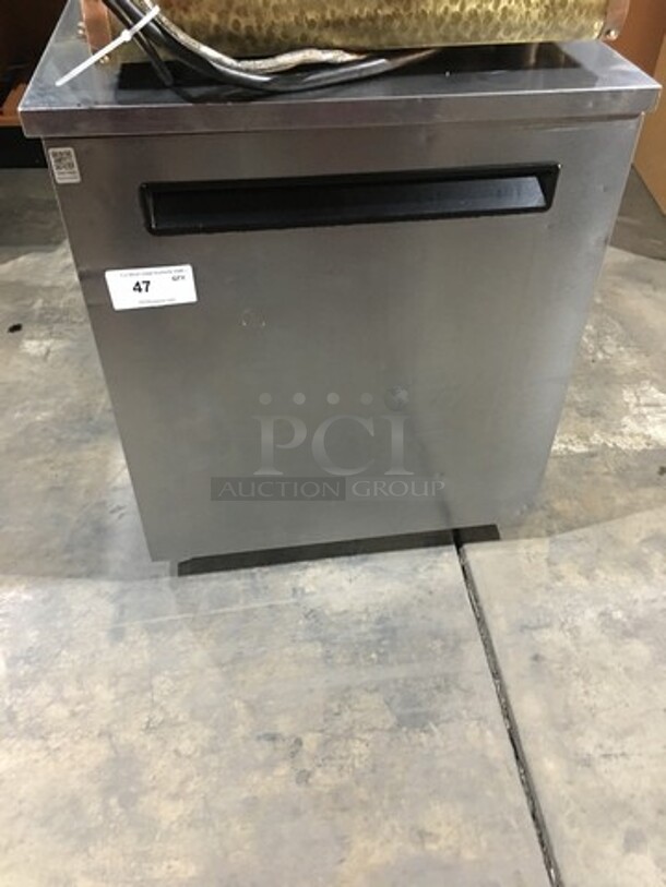 Nice! Delfield One Door Refrigerated Lowboy/Worktop Cooler! Model 406Star2 Serial 0708152000316! 115V 1 Phase! On Casters! 