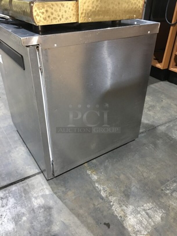 Nice! Delfield One Door Refrigerated Lowboy/Worktop Cooler! Model 406Star2 Serial 0708152000316! 115V 1 Phase! On Casters!  - Image 3 of 8