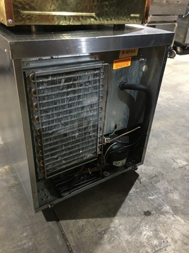 Nice! Delfield One Door Refrigerated Lowboy/Worktop Cooler! Model 406Star2 Serial 0708152000316! 115V 1 Phase! On Casters!  - Image 4 of 8