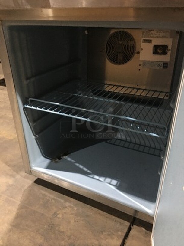 Nice! Delfield One Door Refrigerated Lowboy/Worktop Cooler! Model 406Star2 Serial 0708152000316! 115V 1 Phase! On Casters!  - Image 5 of 8