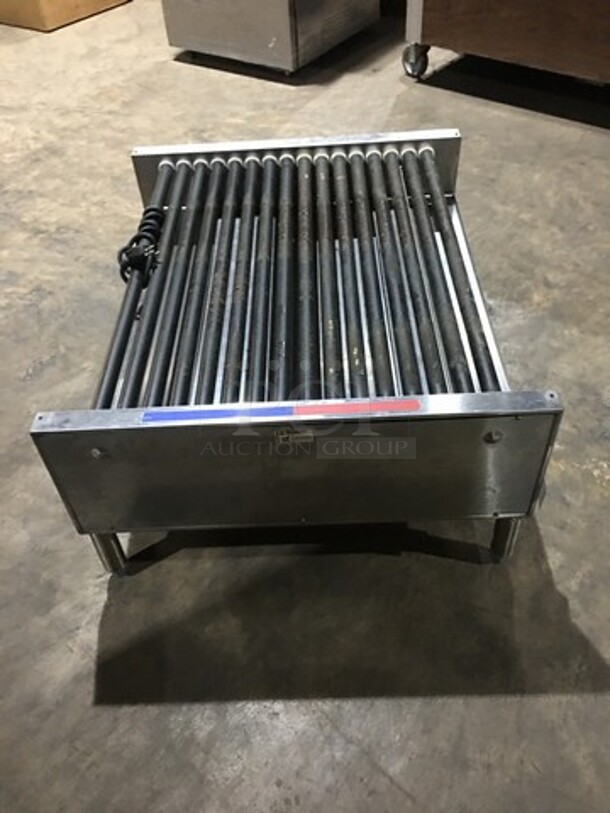 Great! APW Wyott Counter Top Hot Dog Roller Machine! Model HRS755T Serial 8179619050712! 208/240V 1 Phase! On Legs!  - Image 4 of 9