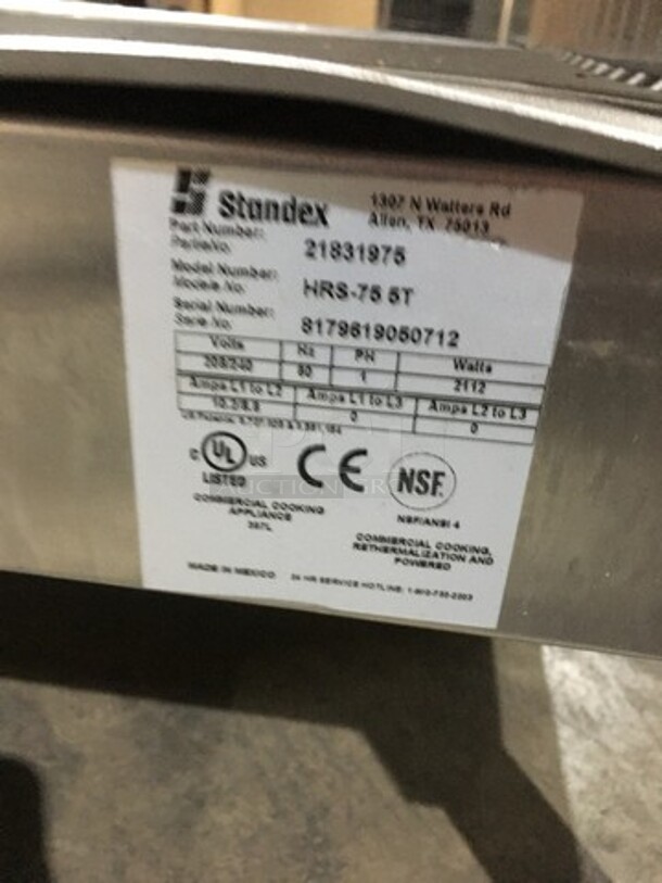 Great! APW Wyott Counter Top Hot Dog Roller Machine! Model HRS755T Serial 8179619050712! 208/240V 1 Phase! On Legs!  - Image 8 of 9