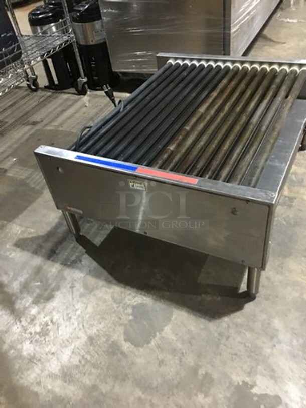 Great! APW Wyott Counter Top Hot Dog Roller Machine! Model HRS755T Serial 8179618090823! 208/240V 1 Phase! On Legs!  - Image 2 of 9