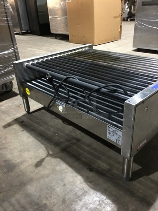 Great! APW Wyott Counter Top Hot Dog Roller Machine! Model HRS755T Serial 8179618090823! 208/240V 1 Phase! On Legs!  - Image 4 of 9