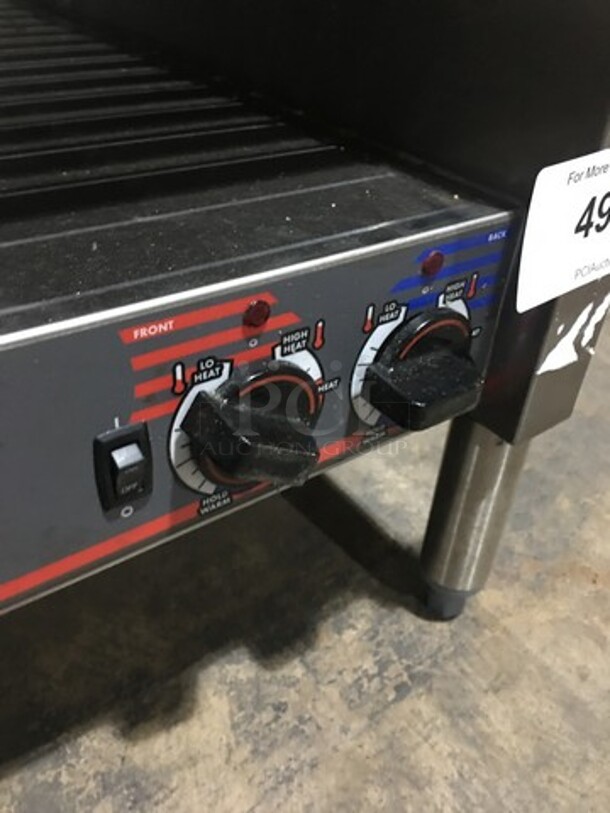 Great! APW Wyott Counter Top Hot Dog Roller Machine! Model HRS755T Serial 8179618090823! 208/240V 1 Phase! On Legs!  - Image 7 of 9