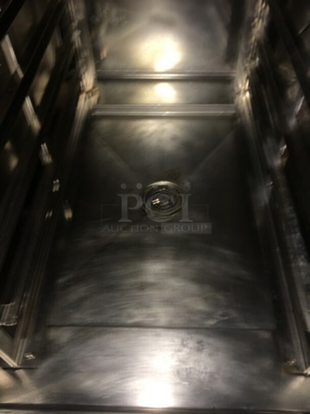 Amazing! 2013 BKI By Giorik Natural Gas Powered Floor Model Combi Convection Oven! Combi King Series!  On Stainless Steel Stand With Pan Holders! Model TG101R Serial 102112A-000014! Working When Removed!    - Image 6 of 10