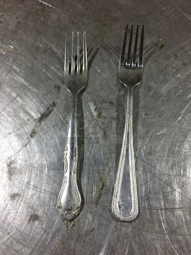 All Stainless Steel Forks! 2 X Your Bid!