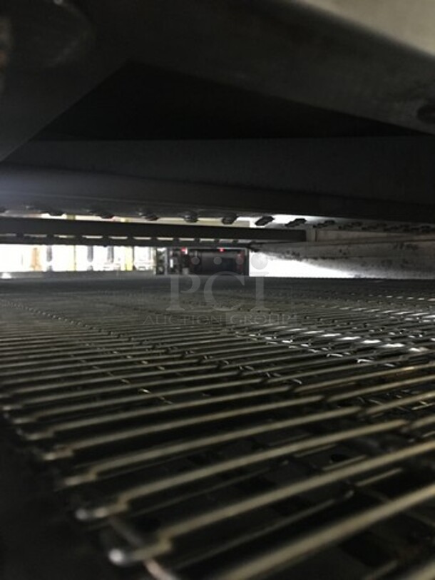 Sweet!  Middleby Marshall Commercial Natural Gas Powered Double Deck Conveyor Pizza Oven! All Stainless Steel! Model PS200 Serial 126410199! On Casters! 2 X Your Bid! Makes One Unit! - Image 7 of 12