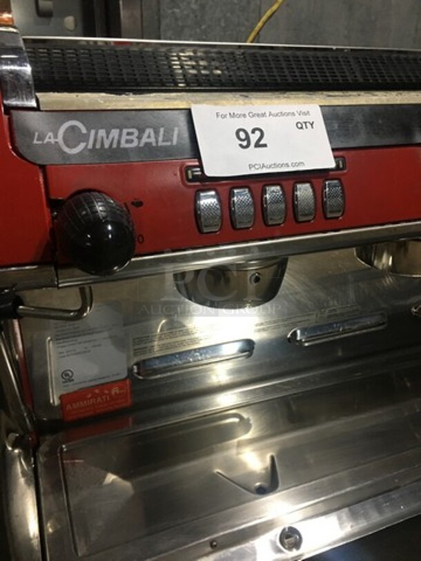 LaCimbali Countertop 3 Spout Espresso Machine! With Steam Wand! All Stainless Steel! Model M39DOSATRON Serial 1285005! 208/240V 1Phase! - Image 7 of 12