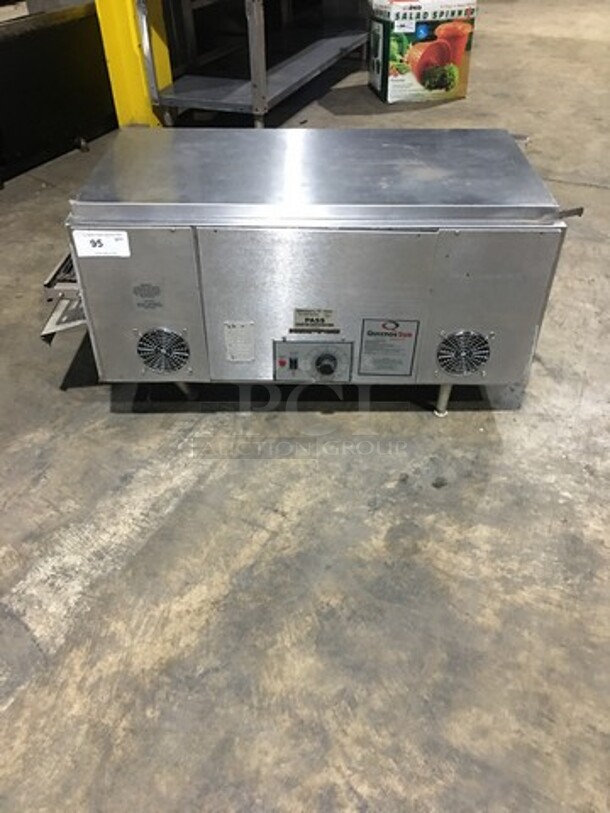Star Holman Commercial Countertop Conveyor Toaster! All Stainless Steel! Model QT14B Serial COQT0807B0002! 208V 1Phase! On Legs!
