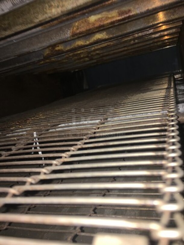 Star Holman Commercial Countertop Conveyor Toaster! All Stainless Steel! Model QT14B Serial COQT0807B0002! 208V 1Phase! On Legs!
 - Image 9 of 9