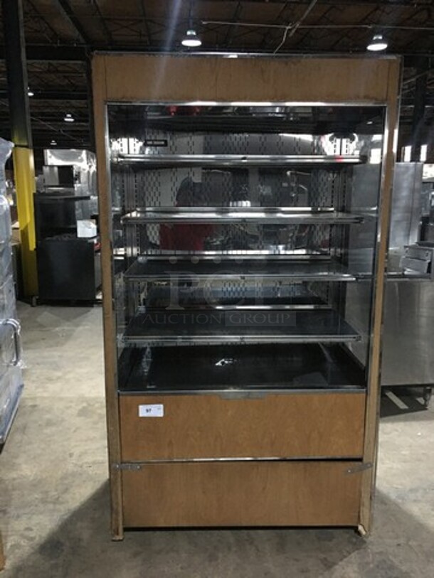 Structural Concepts Refrigerated Open Grab-N-Go Case Merchandiser! Oasis Series! Model B435258 Serial 0280217KR274015! 208/230V 1 Phase!