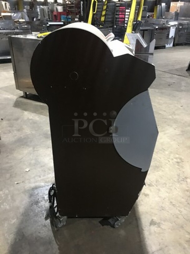 JAC Commercial Floor Style Bread Slicer! With Self Service Frame! Model SLC450/12 Serial 12108097! 110V 1Phase! On Casters!
 - Image 3 of 10