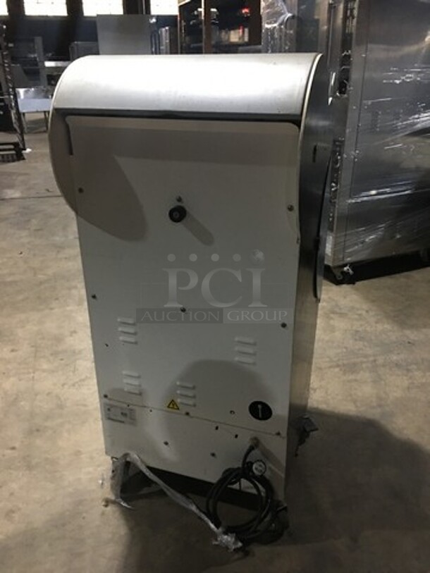 JAC Commercial Floor Style Bread Slicer! With Self Service Frame! Model SLC450/12 Serial 12108097! 110V 1Phase! On Casters!
 - Image 4 of 10