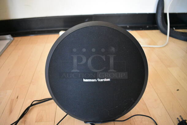 Harmon / Kardon Round Speaker. 12x6x12. (aerobic room)