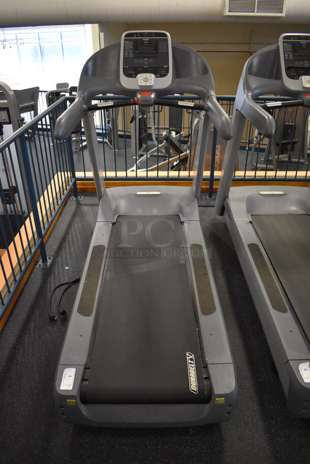 NICE! Precor Model C966i Metal Heavy Duty Commercial Floor Style Treadmill w/ Entertainment Controls and Heart Rate Sensors. 120 Volts, 1 Phase. BUYER MUST REMOVE. 35x87x66. Tested and Working! (upstairs) This Unit Will Be Moved Down To The First Floor Before Pick Up Day Begins!