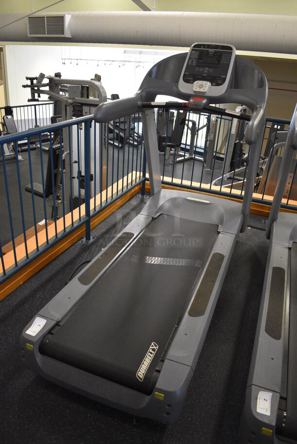 NICE! Precor Model C966i Metal Heavy Duty Commercial Floor Style Treadmill w/ Entertainment Controls and Heart Rate Sensors. 120 Volts, 1 Phase. BUYER MUST REMOVE. 35x87x66. Tested and Working! (upstairs) This Unit Will Be Moved Down To The First Floor Before Pick Up Day Begins! - Image 2 of 7