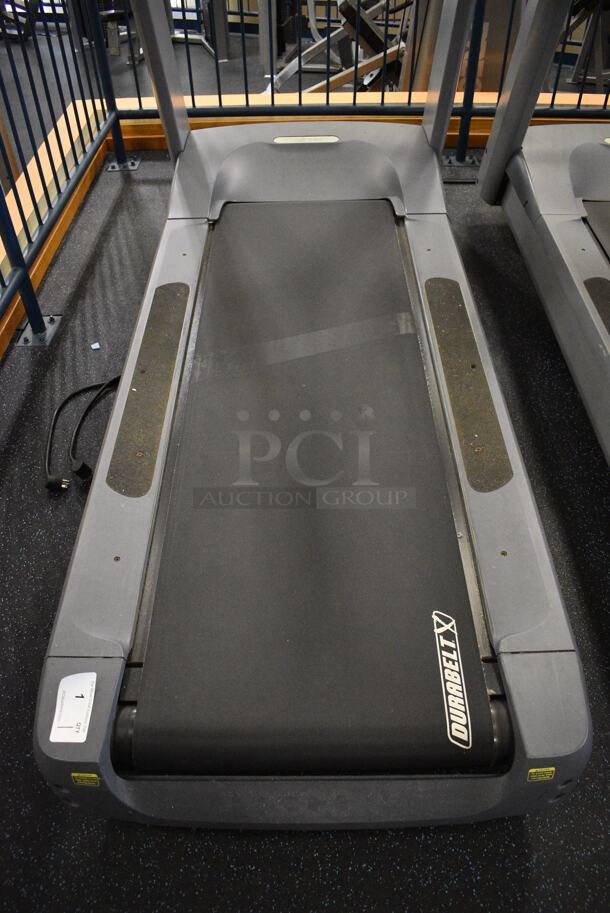 NICE! Precor Model C966i Metal Heavy Duty Commercial Floor Style Treadmill w/ Entertainment Controls and Heart Rate Sensors. 120 Volts, 1 Phase. BUYER MUST REMOVE. 35x87x66. Tested and Working! (upstairs) This Unit Will Be Moved Down To The First Floor Before Pick Up Day Begins! - Image 3 of 7