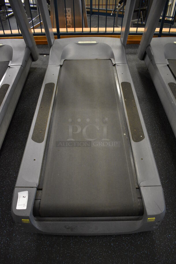 NICE! Precor Model C966i Metal Heavy Duty Commercial Floor Style Treadmill w/ Entertainment Controls and Heart Rate Sensors. 120 Volts, 1 Phase. BUYER MUST REMOVE. 35x87x66. Tested and Working! (upstairs) This Unit Will Be Moved Down To The First Floor Before Pick Up Day Begins! - Image 4 of 9