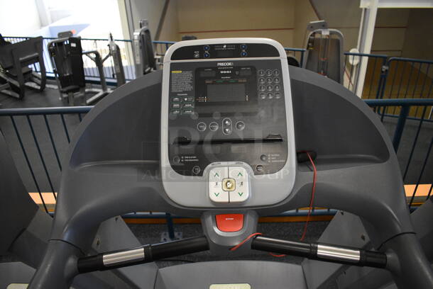 NICE! Precor Model C966i Metal Heavy Duty Commercial Floor Style Treadmill w/ Entertainment Controls and Heart Rate Sensors. 120 Volts, 1 Phase. BUYER MUST REMOVE. 35x87x66. Tested and Working! (upstairs) This Unit Will Be Moved Down To The First Floor Before Pick Up Day Begins! - Image 6 of 9