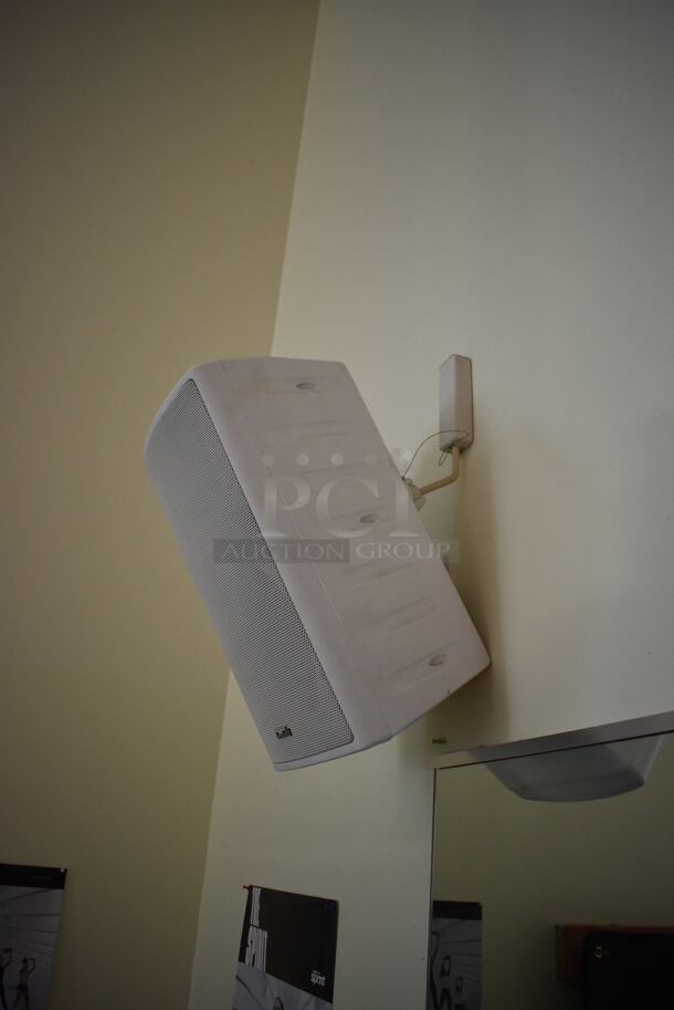 8 Community Wall Mount Speakers. BUYER MUST REMOVE. 11x11x18. 8 Times Your Bid! (aerobic room) - Image 4 of 4