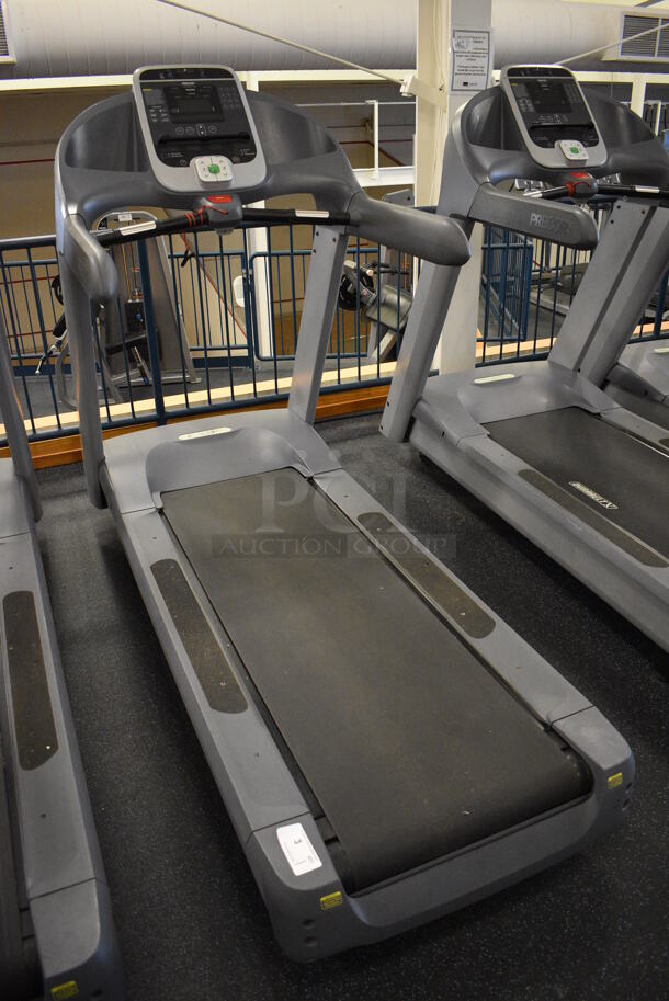 NICE! Precor Model C966i Metal Heavy Duty Commercial Floor Style Treadmill w/ Entertainment Controls and Heart Rate Sensors. 120 Volts, 1 Phase. BUYER MUST REMOVE. 35x87x66. Tested and Working! (upstairs) This Unit Will Be Moved Down To The First Floor Before Pick Up Day Begins! - Image 2 of 7